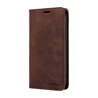 For OPPO A60 4G Global BETOPNICE Suction RFID Anti-theft Leather Phone Case(Brown)