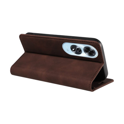 For OPPO A60 4G Global BETOPNICE Suction RFID Anti-theft Leather Phone Case(Brown)
