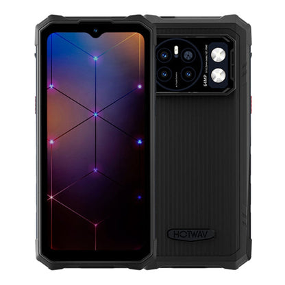 [Entrepôt HK] HOTWAV CYBER 13 Pro, 12 Go+256 Go, Téléphone robuste IP68/IP69K, 10800 mAh, Android 13 UNISOC T619 Octa Core de 6,6 pouces, Réseau: 4G, NFC, OTG (Tout noir)