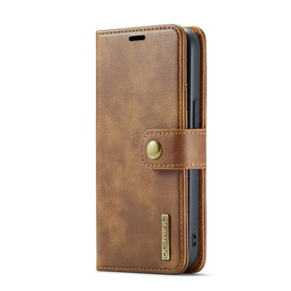 For iPhone 17e / 16e DG.MING Crazy Horse Texture Detachable Magnetic Leather Phone Case(Brown)