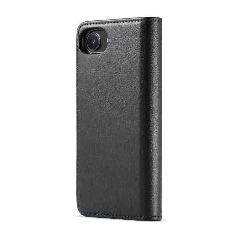 For iPhone 17e / 16e DG.MING Crazy Horse Texture Detachable Magnetic Leather Phone Case(Black)