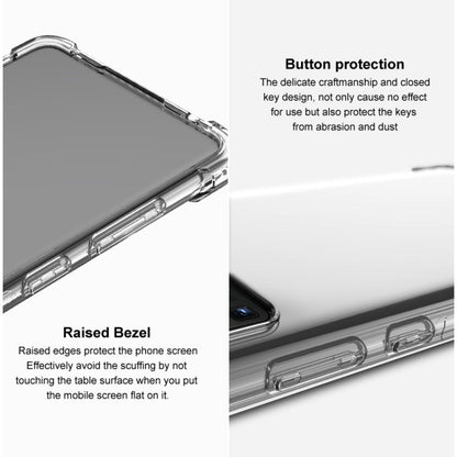 Pour l'étui de téléphone OnePlus 12 5G imak antichoc en TPU avec coussin d'air (Transparent)