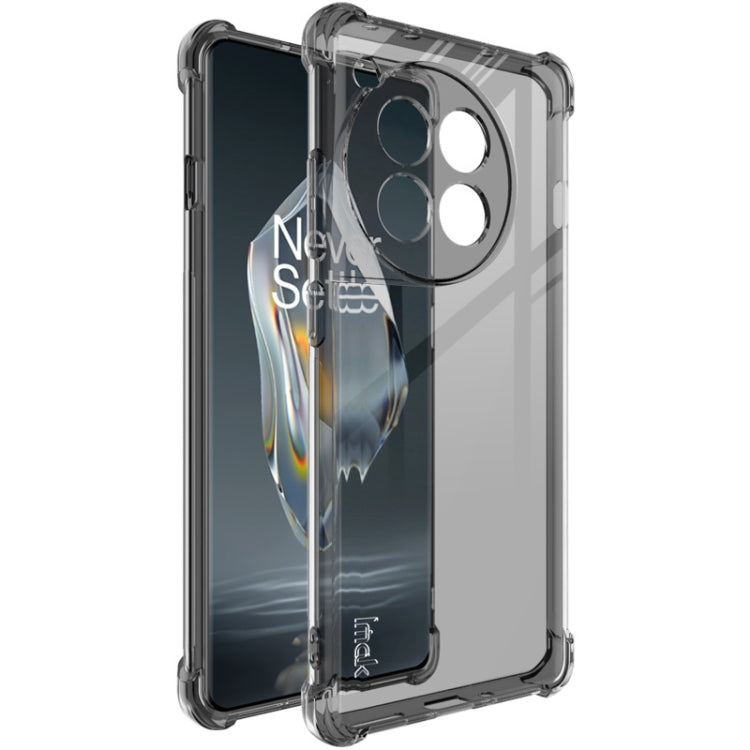 Pour OnePlus Ace 3 5G Coque de téléphone antichoc en TPU avec coussin d'air Imak (noir transparent)