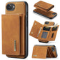 For iPhone 17e / 16e DG.MING M1 Series 3-Fold Multi Card Wallet Leather Phone Case(Brown)