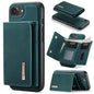 For iPhone 17e / 16e DG.MING M1 Series 3-Fold Multi Card Wallet Leather Phone Case(Green)