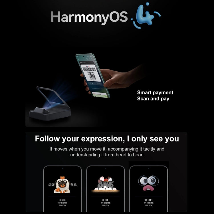 HUAWEI Mate 60, 12GB+512GB,  Screen Fingerprint Identification, 6.69 inch HarmonyOS 4.0 Kirin 9000S Octa Core up to 2.62GHz, NFC, OTG, Not Support Google Play(Black)