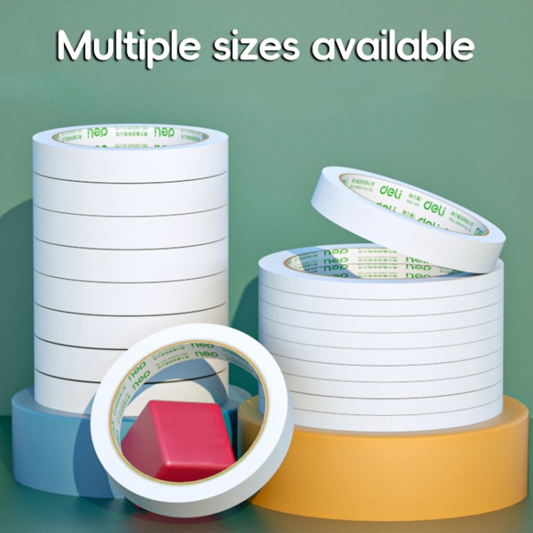 2 Volumes Deli High Adhesive Double Faced Adhesive Strong Dual Sided Tape, Size: 12mm