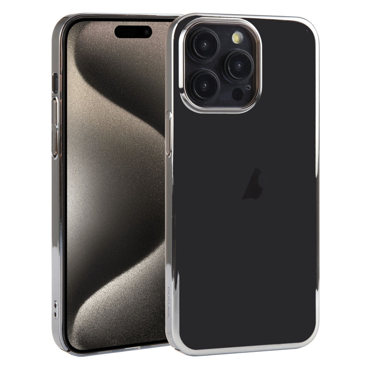 For iPhone 15 Pro Mutural Jiantou Series Electroplating Phone Case(Grey)
