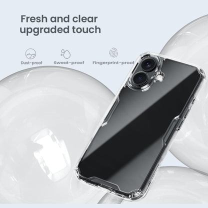 For iPhone 16 Plus NILLKIN Ultra Clear PC + TPU Phone Case(Blue)