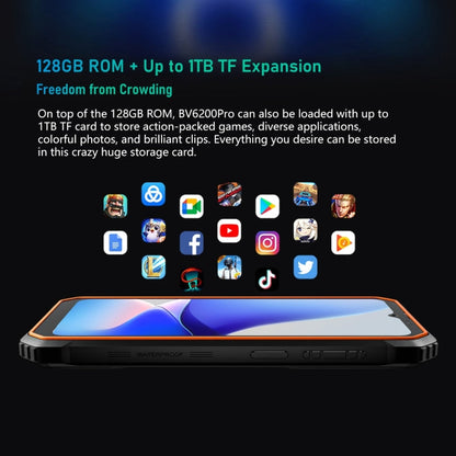 [HK Warehouse] Blackview BV6200 Pro, 6GB+128GB, IP68/IP69K/MIL-STD-810H, 6.56 inch Android 14 MediaTek Helio P35 Octa Core, Network: 4G, OTG, NFC(Green)