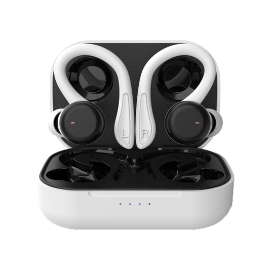 Écouteurs sans fil Bluetooth T&G T40 TWS étanches IPX6 avec boîte de charge (blanc)