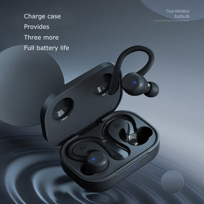 T&G T40 TWS IPX6 Waterproof Hanging Ear Wireless Bluetooth Earphones with Charging Box(White)