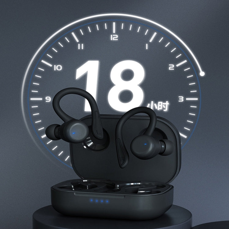 T&G T40 TWS IPX6 Waterproof Hanging Ear Wireless Bluetooth Earphones with Charging Box(Orange)