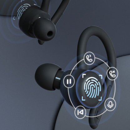 T&G T40 TWS IPX6 Waterproof Hanging Ear Wireless Bluetooth Earphones with Charging Box(White)