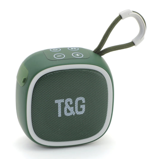 Haut-parleur Bluetooth portable extérieur TWS Mini T&G TG659 (vert foncé)