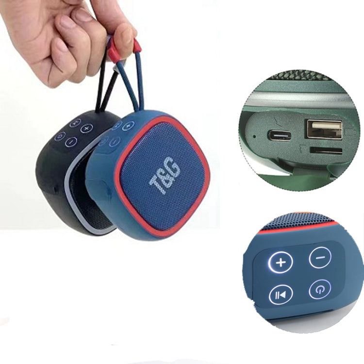 T&G TG659 Mini haut-parleur Bluetooth portable TWS d'extérieur (gris)