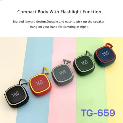 T&G TG659 Mini haut-parleur Bluetooth portable TWS d'extérieur (gris)