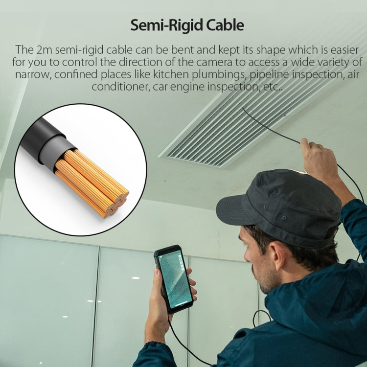 Ulefone Endoscope E1 IP67 Waterproof 3 in 1 Endoscope for Ulefone Power Armor 21 / 19 / 18T / 16 Pro / 13 / Armor Pad(Black)