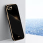For iPhone 16e / 17e XINLI Straight Edge 6D Electroplate TPU Phone Case(Black)