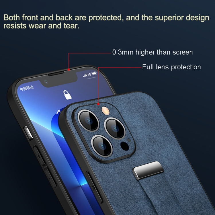 For iPhone 16 Pro Max SULADA Tide Cool Series PC + Leather Texture Skin Feel Phone Case(Black)