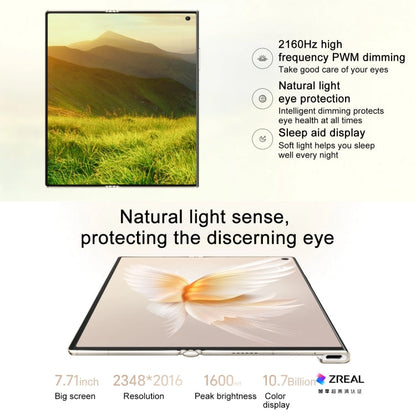 Honor V Purse 5G, 16GB+512GB, Side Fingerprint, 7.71 inch + 6.45 inch MagicOS 7.2 Qualcomm Snapdragon 778G Octa Core, Network: 5G, OTG, NFC, Not Support Google Play(Gold)