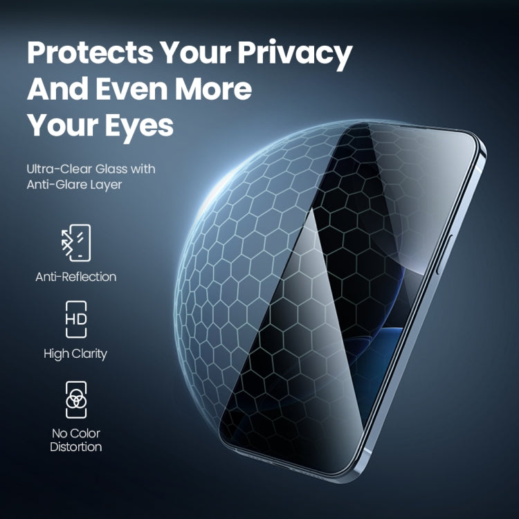 For iPhone 16 Pro NILLKIN Guardian Full Coverage Privacy Tempered Glass Film
