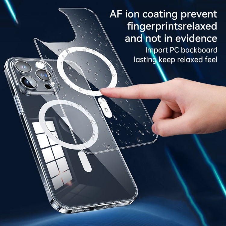 For iPhone 16 Plus SULADA Jingpin Series MagSafe All-inclusive Lens Electroplated TPU Phone Case(Transparent)