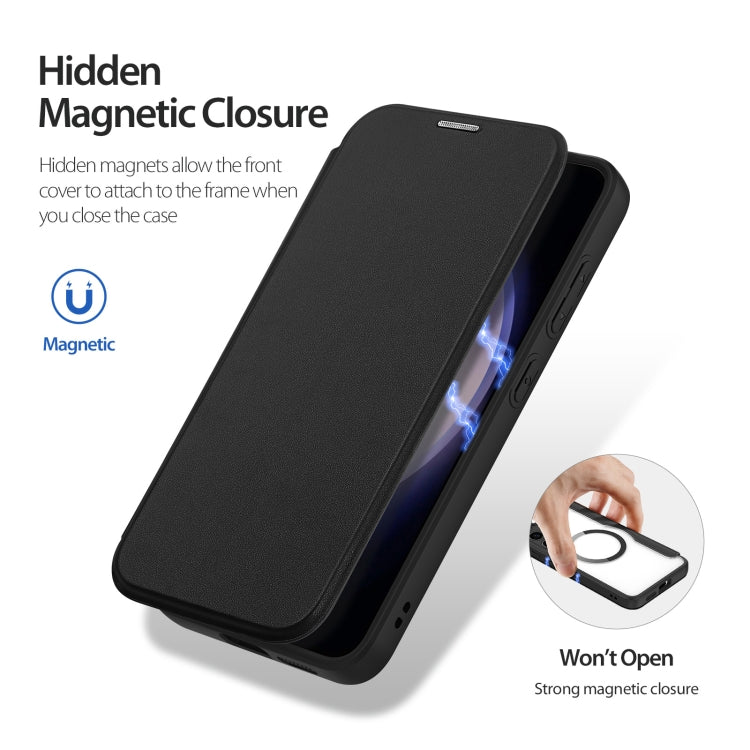 Pour Samsung Galaxy S24+ 5G DUX DUCIS Skin X Pro Series Magsafe PC + TPU Étui en cuir (Noir)