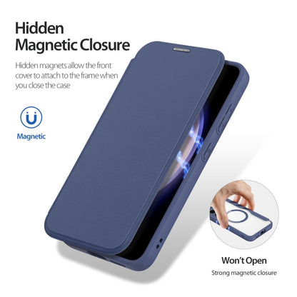 For Samsung Galaxy S24+ 5G DUX DUCIS Skin X Pro Series Magsafe PC + TPU Phone Leather Case(Blue)