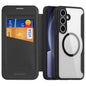 Pour Samsung Galaxy S25 5G DUX DUCIS Étui en cuir PC + TPU Magsafe série Skin X Pro (noir)