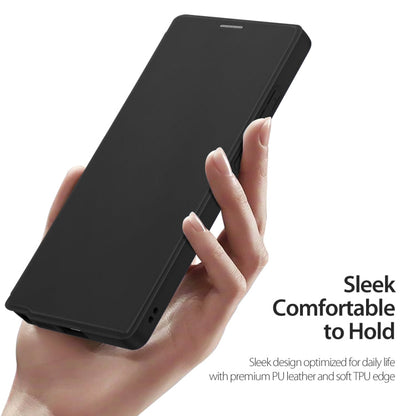 For Samsung Galaxy S25 Ultra 5G DUX DUCIS Skin X Pro Series Magsafe PC + TPU Phone Leather Case(Black)