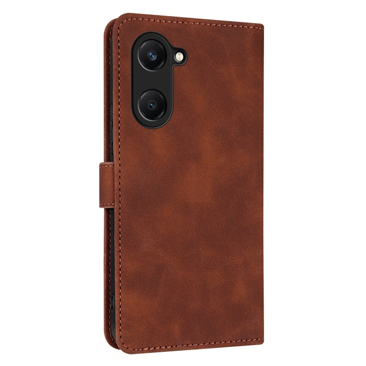 For vivo Y37 / Y36t / Y03 / Y18 AZNS Skin Feel Calf Texture Flip Leather Phone Case(Brown)