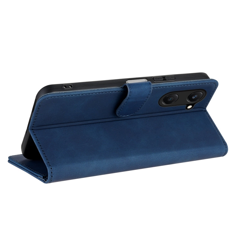 For vivo Y37 / Y36t / Y03 / Y18 AZNS Skin Feel Calf Texture Flip Leather Phone Case(Blue)