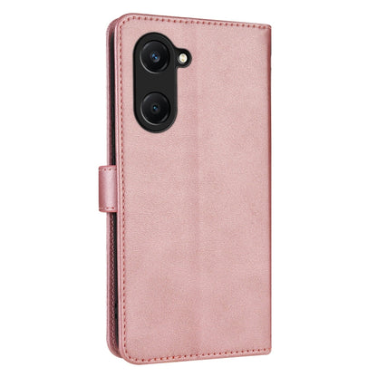 For vivo Y37 / Y36t / Y03 / Y18 AZNS Skin Feel Calf Texture Flip Leather Phone Case(Rose Gold)