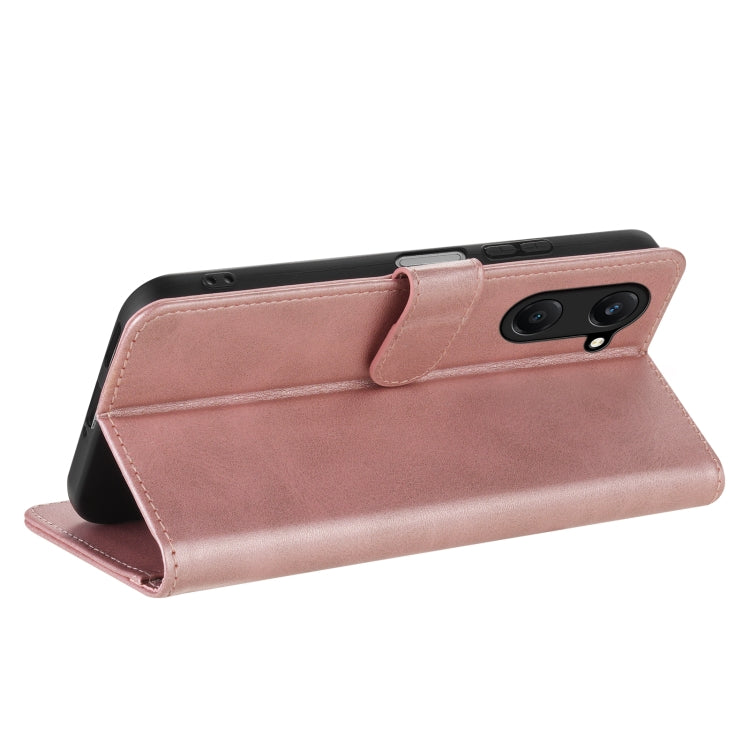 For vivo Y37 / Y36t / Y03 / Y18 AZNS Skin Feel Calf Texture Flip Leather Phone Case(Rose Gold)