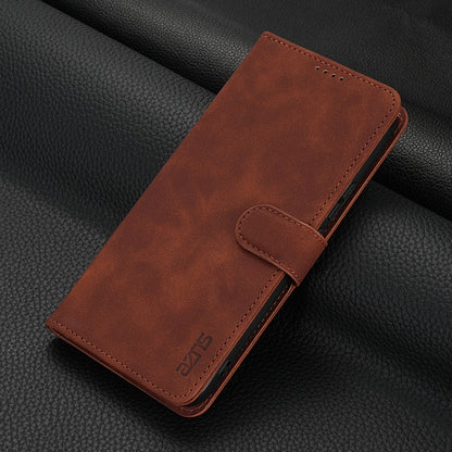 For vivo Y300 Pro AZNS Skin Feel Calf Texture Flip Leather Phone Case(Brown)
