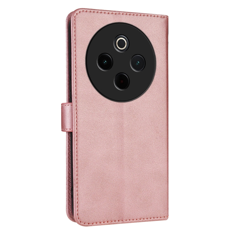 For vivo Y300 Pro AZNS Skin Feel Calf Texture Flip Leather Phone Case(Rose Gold)