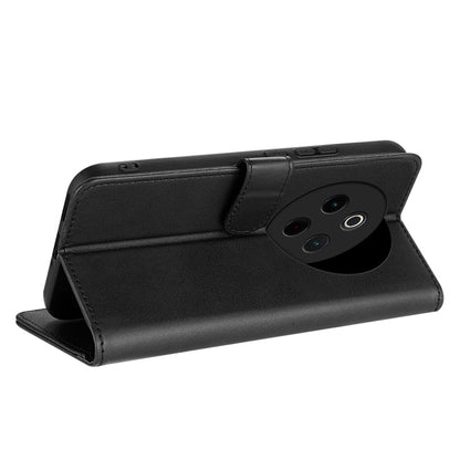 Pour Étui de téléphone à rabat en cuir AZNS texture veau toucher peau pour vivo Y300 Pro (Noir)