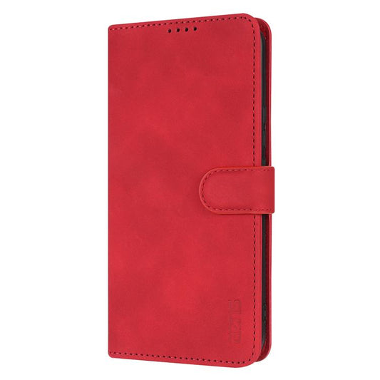 For vivo S20 AZNS Skin Feel Calf Texture Flip Leather Phone Case(Red)
