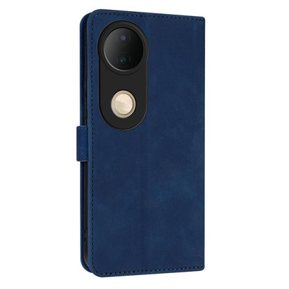 Pour étui de téléphone en cuir à rabat Vivo S20 AZNS Skin Feel Calf Texture (bleu)