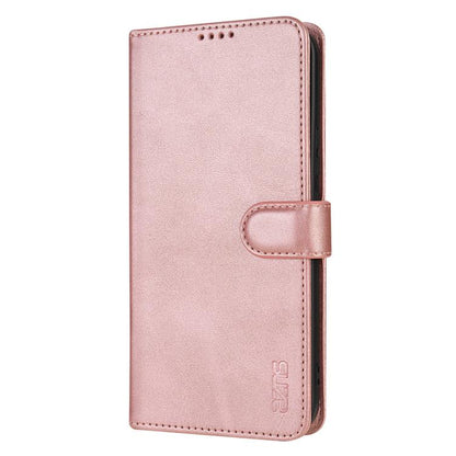 For vivo S20 AZNS Skin Feel Calf Texture Flip Leather Phone Case(Rose Gold)