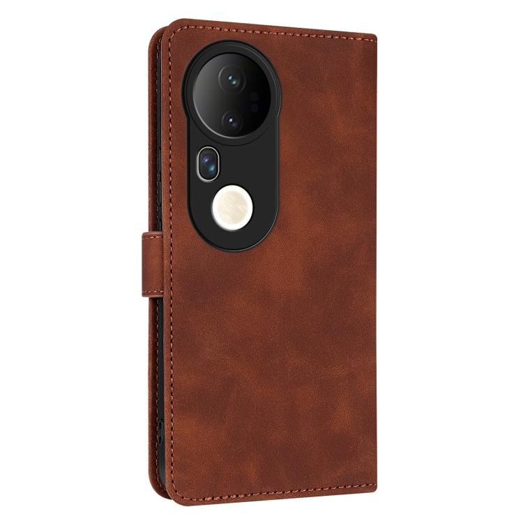 For vivo S20 Pro AZNS Skin Feel Calf Texture Flip Leather Phone Case(Brown)