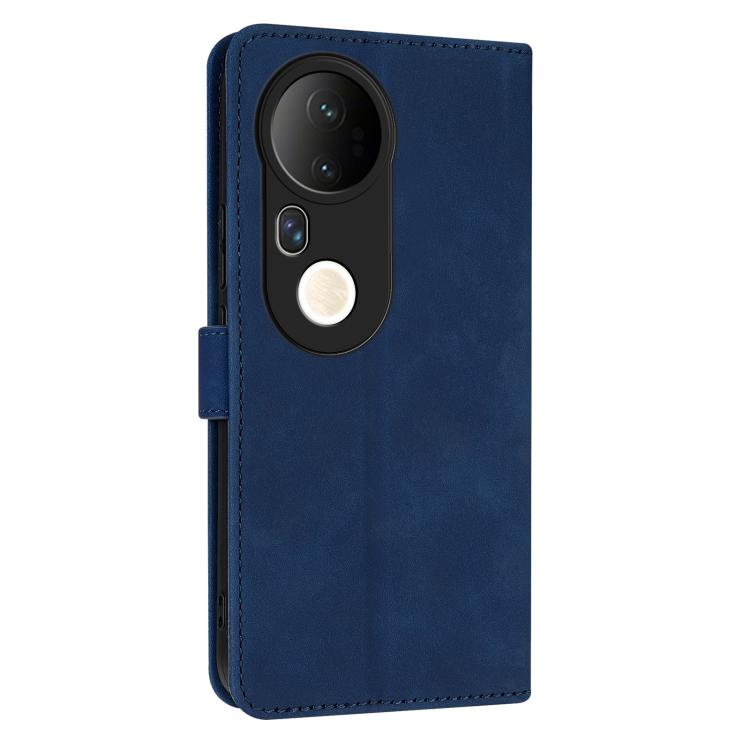 For vivo S20 Pro AZNS Skin Feel Calf Texture Flip Leather Phone Case(Blue)