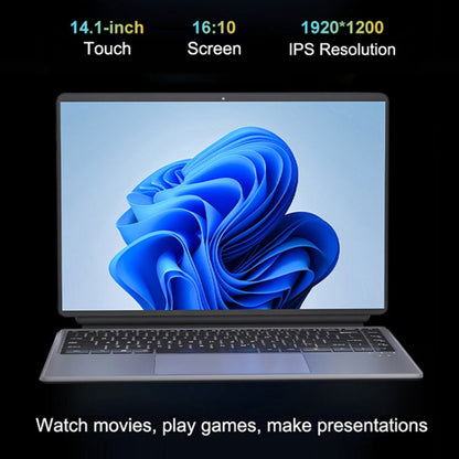 Pipo W14 14.1 inch 2 in 1 Tablet PC, 16GB+256GB, Windows 11 Intel Alder Lake N100 Quad Core, with Keyboard Leather Case