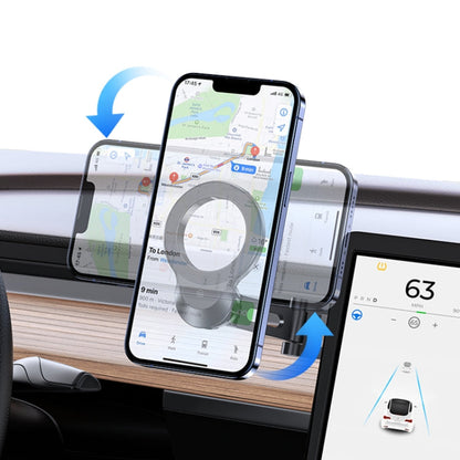 Support de Téléphone Magnétique pour Console Centrale de Voiture USAMS US-ZJ076 (Noir)