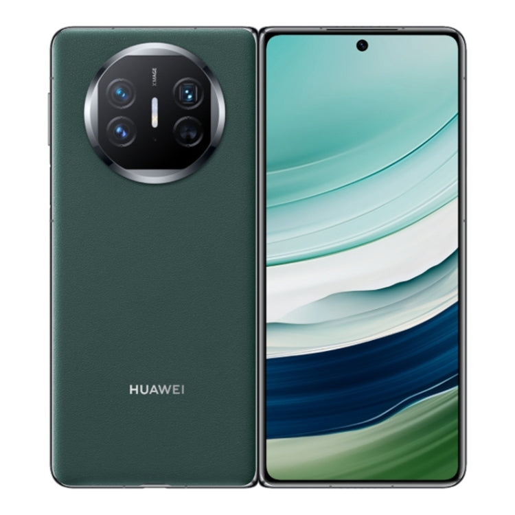 HUAWEI Mate X5, 16GB+512GB Collector Edition, 7.85 inch + 6.4 inch HarmonyOS 4.0.0 Kirin 9000S 7nm Octa-Core 2.16GHz, OTG, NFC, Not Support Google Play(Dark Green)
