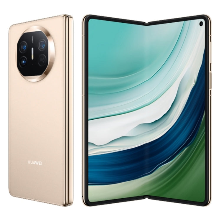HUAWEI Mate X5, 16GB+512GB Collector Edition, 7.85 inch + 6.4 inch HarmonyOS 4.0.0 Kirin 9000S 7nm Octa-Core 2.16GHz, OTG, NFC, Not Support Google Play(Gold)