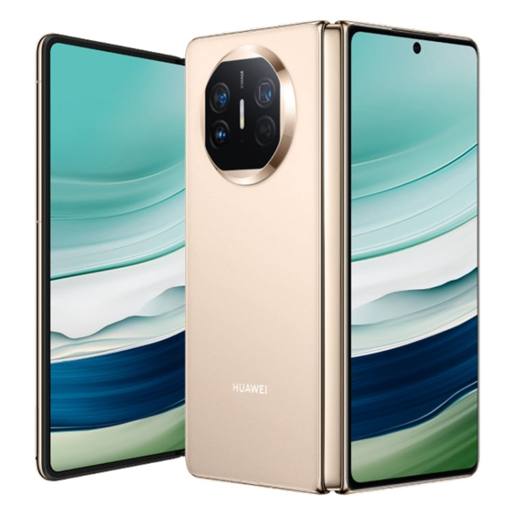 HUAWEI Mate X5, 16GB+512GB Collector Edition, 7.85 inch + 6.4 inch HarmonyOS 4.0.0 Kirin 9000S 7nm Octa-Core 2.16GHz, OTG, NFC, Not Support Google Play(Gold)