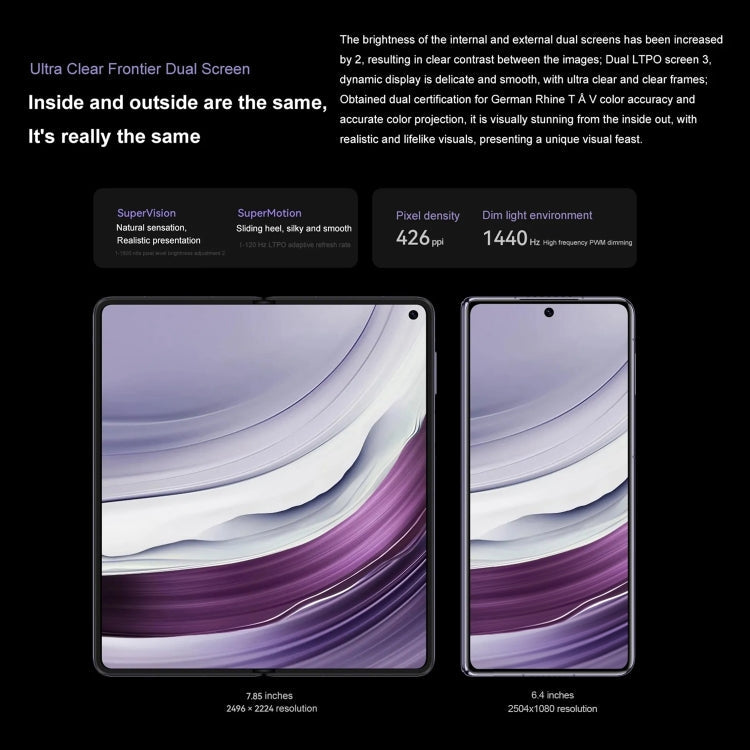 HUAWEI Mate X5, 16GB+512GB Collector Edition, 7.85 inch + 6.4 inch HarmonyOS 4.0.0 Kirin 9000S 7nm Octa-Core 2.16GHz, OTG, NFC, Not Support Google Play(Gold)