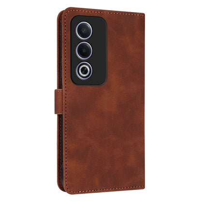 For OPPO A3x 5G / A3 Energy 5G AZNS Skin Feel Calf Texture Flip Leather Phone Case(Brown)